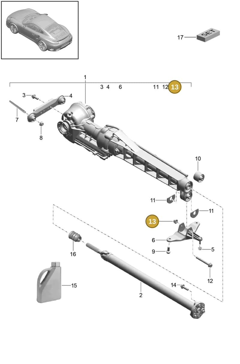 WHT007395 — Porsche 911 (2013-2020) diagram p42305010, position 13