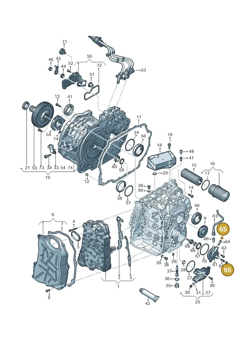 WHT007571 — Audi A3 Sportback (2016-2020) diagram 745321670, position 65