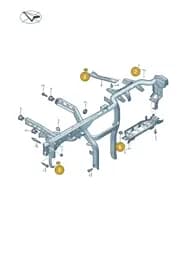 WHT007709 Volkswagen Speed Nut