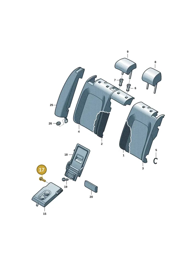 WHT007930 — Skoda Octavia (2019-2022) diagram 5h0885200, position 17