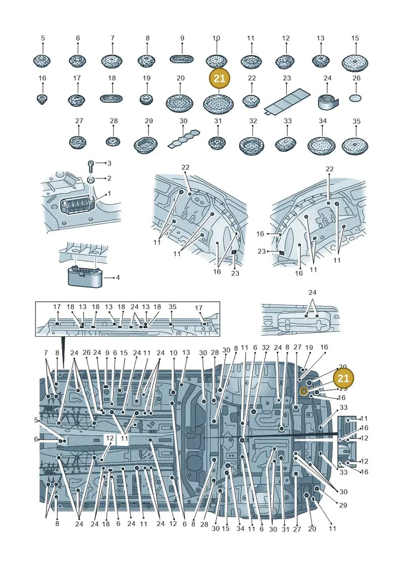 WHT008002 — Audi RS Q8 (2019-2025) diagram 429803035, position 21