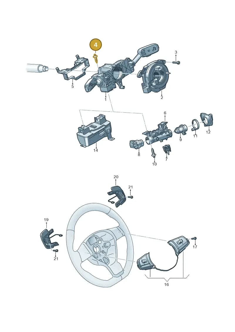WHT008046 — Volkswagen T-Cross (2018-2025) diagram 837953500, position 4