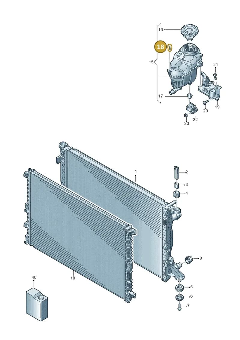 WHT008089 — Audi A8 (2017-2025) diagram 838121124, position 18
