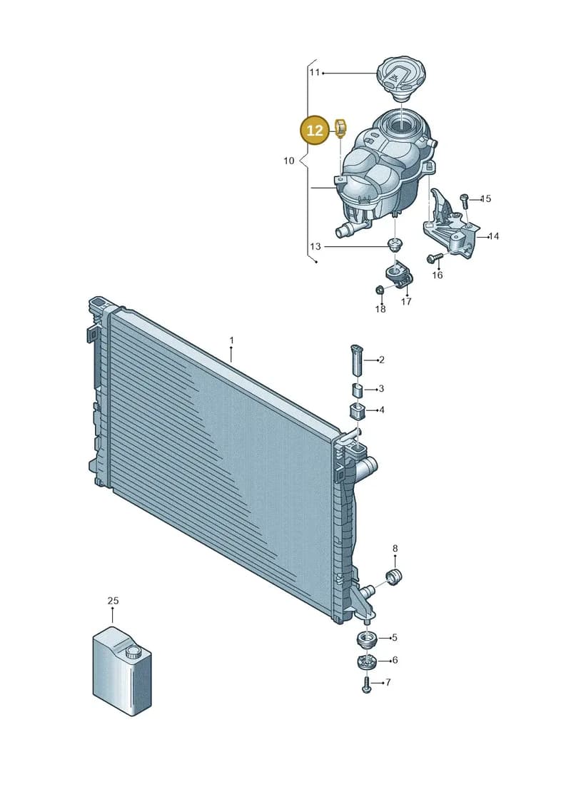 WHT008089 — Audi A8 (2017-2025) diagram 838121100, position 12