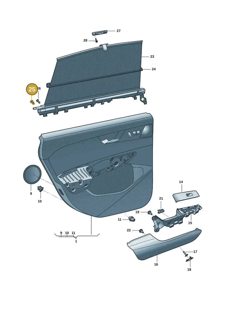 WHT008097 — Volkswagen Passat Pro (2024-) diagram 3jg867020, position 25
