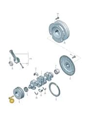 WHT008108 Volkswagen Hexagon Bolt