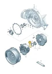 WHT008110AJ Volkswagen Adjusting Washer
