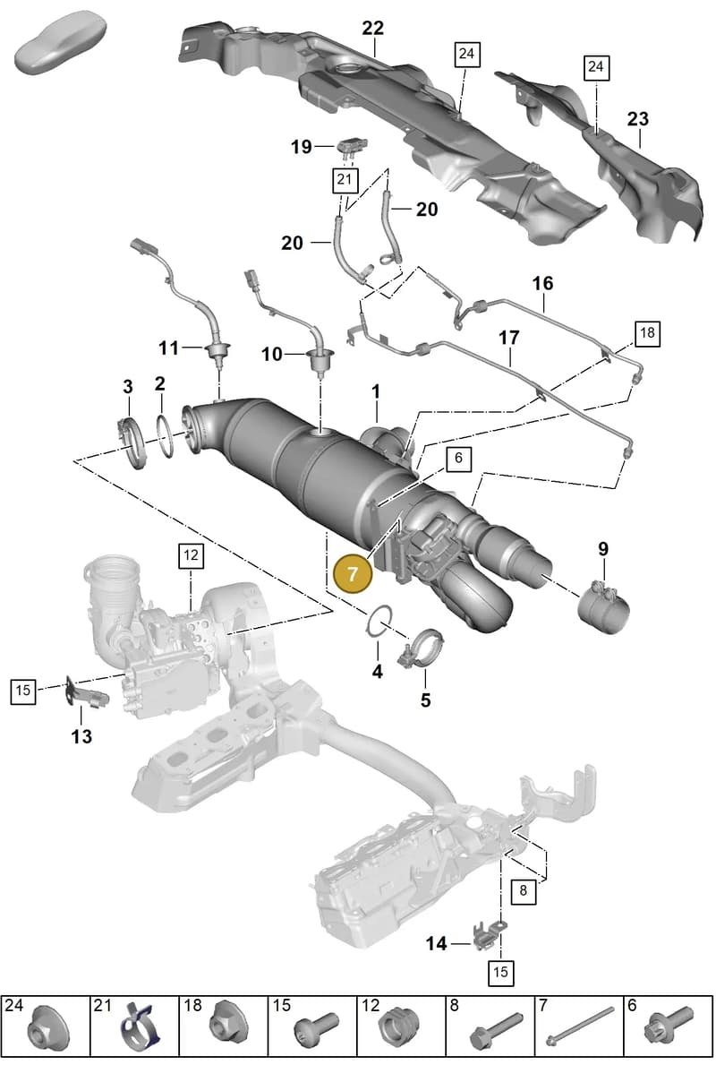 WHT008142 — Porsche 911 (2024-2025) diagram p63202210, position 7