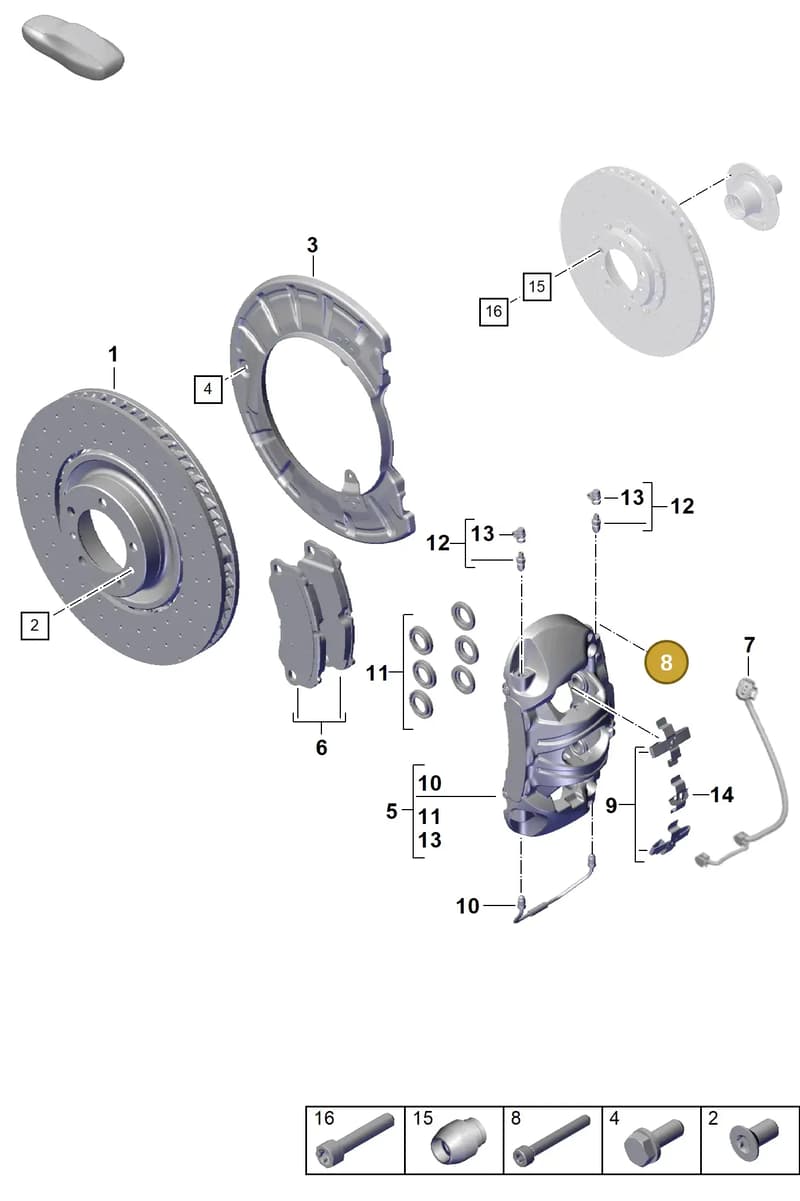 WHT008186 — Porsche 911 (2024-2025) diagram p63602020, position 8