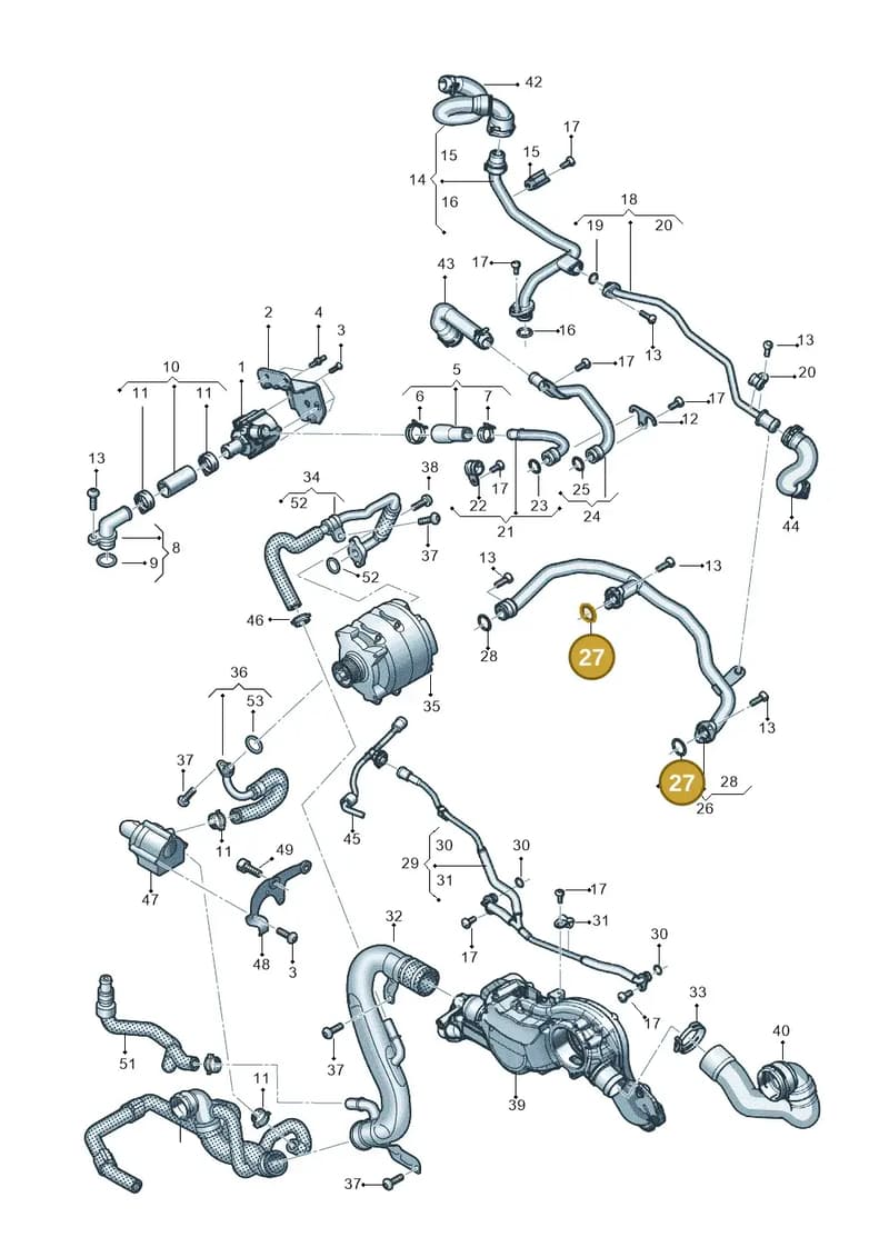 WHT008267 — Audi RS Q8 (2019-2025) diagram 595121002, position 27