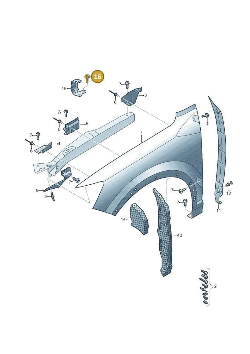 WHT008301 — Audi Q2 (2016-2025) diagram 803821000, position 16