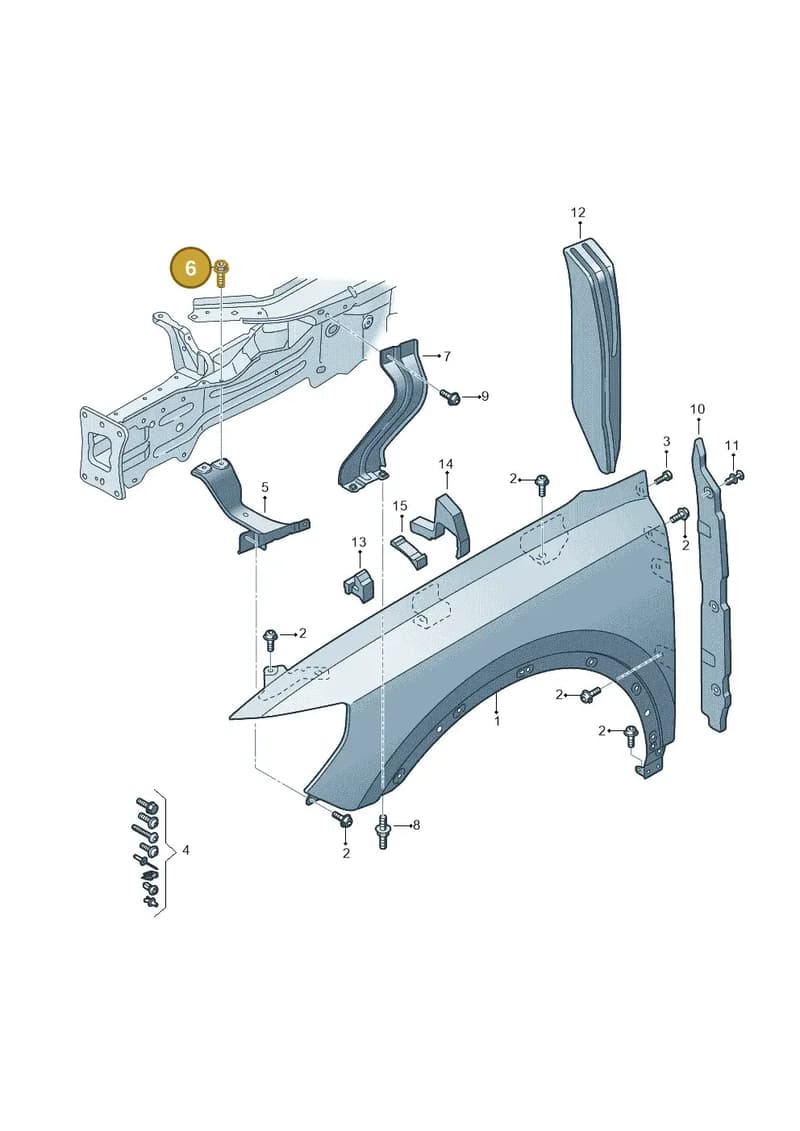 WHT008301 — Audi RS Q3 Sportback (2019-2024) diagram 597821000, position 6