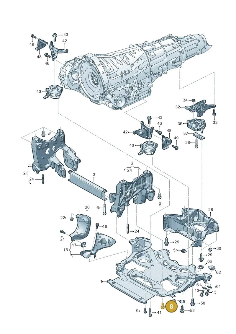 WHT008312 — Audi RS6 Avant (2019-2025) diagram 537399000, position 8