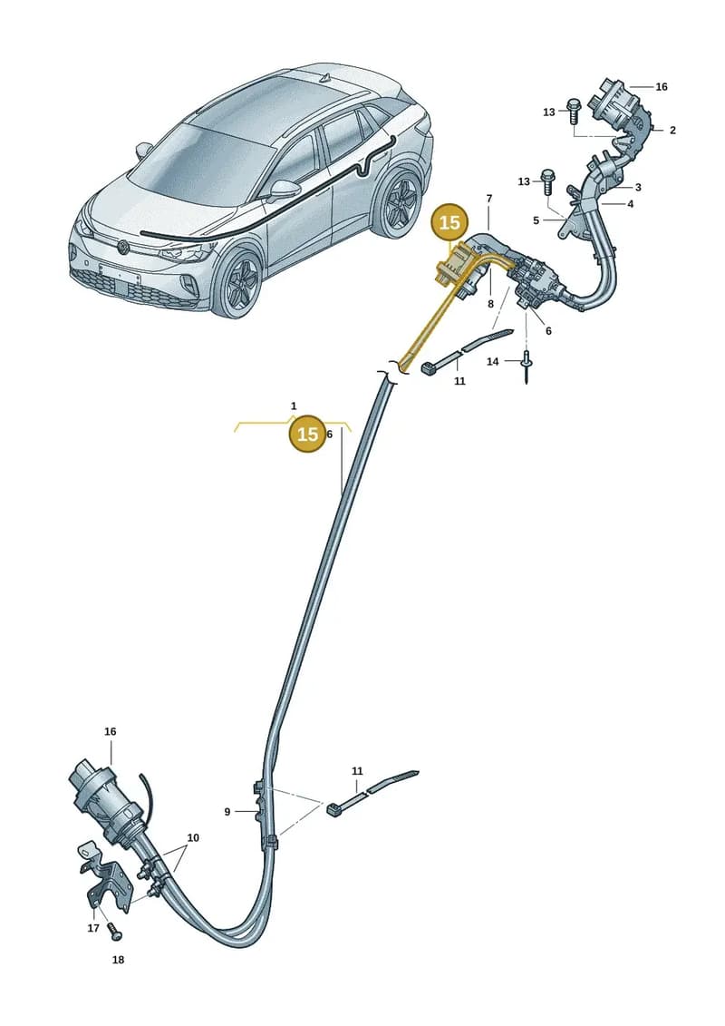 WHT008331 — Volkswagen ID.4 (2020-2025) diagram 11a970010, position 15