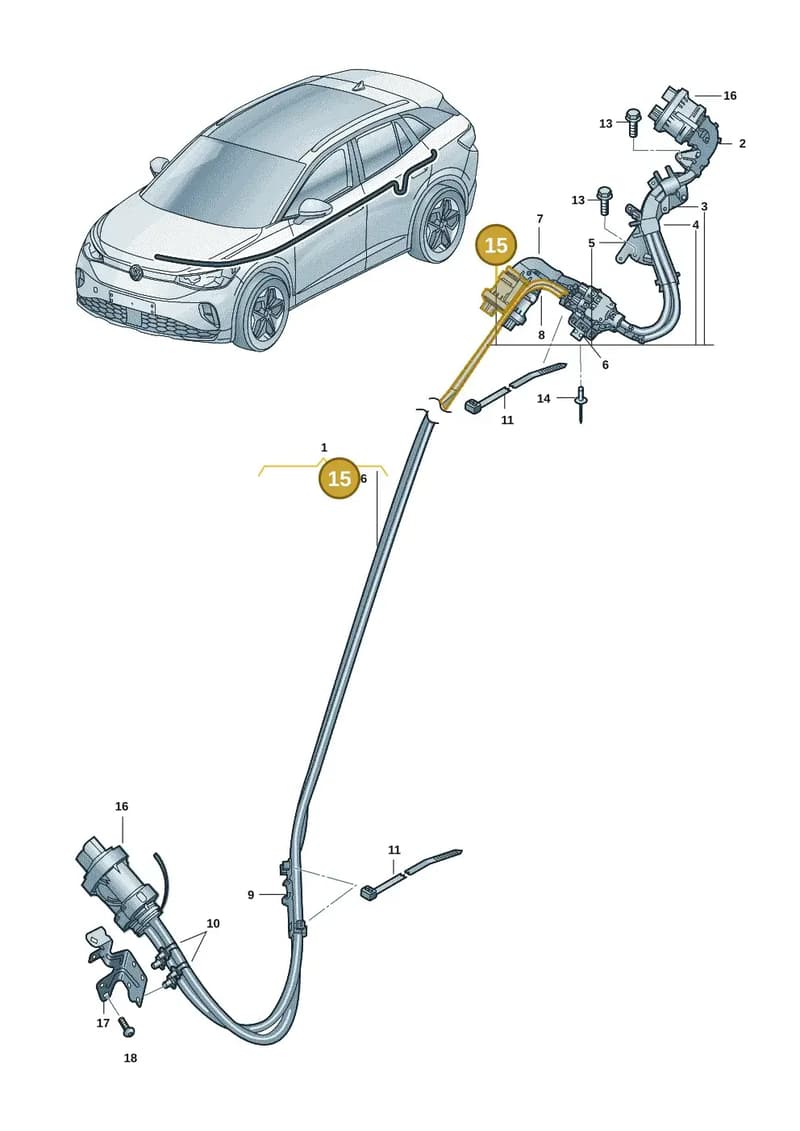 WHT008331 — Skoda Enyaq (2020-2021) diagram 11a970010, position 15