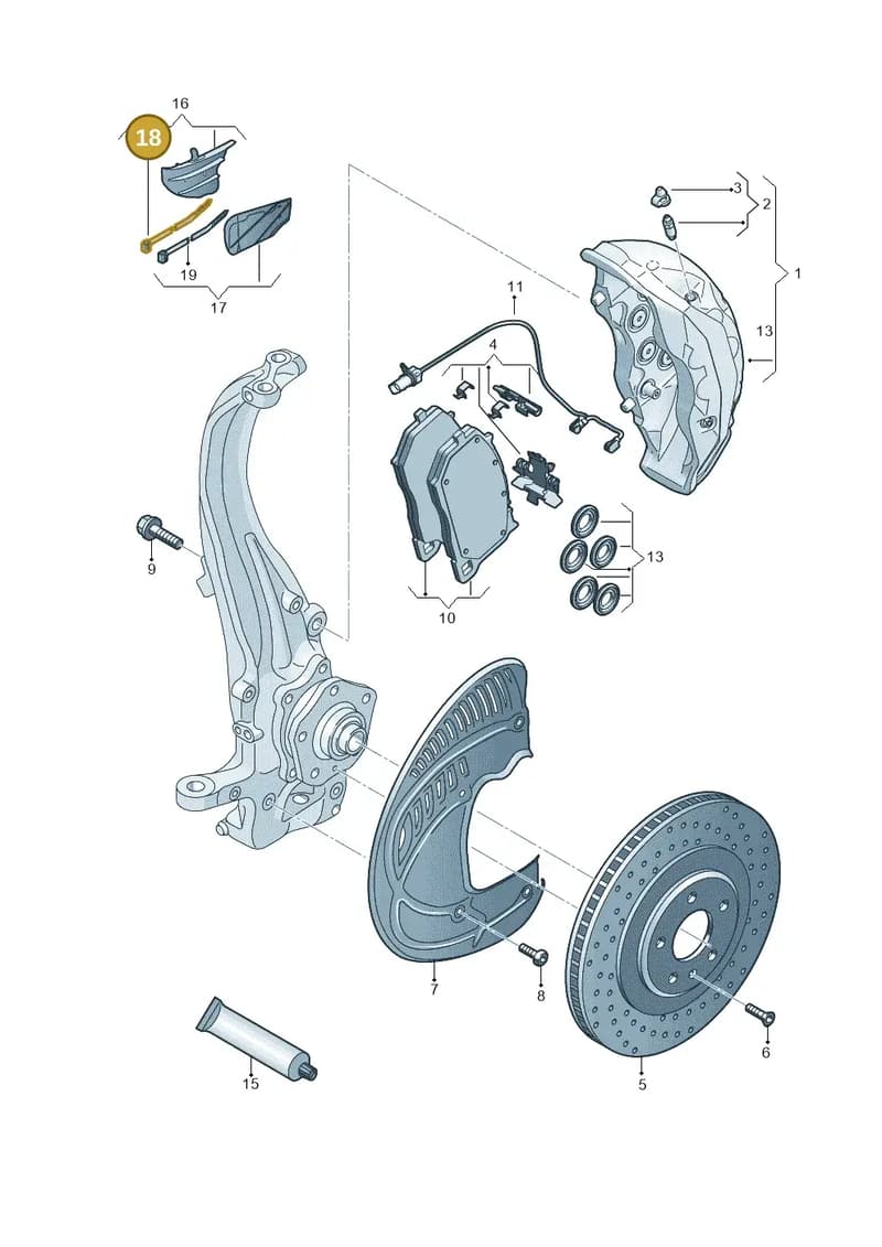 WHT008379 — Audi RS6 Avant (2019-2025) diagram 537615500, position 18