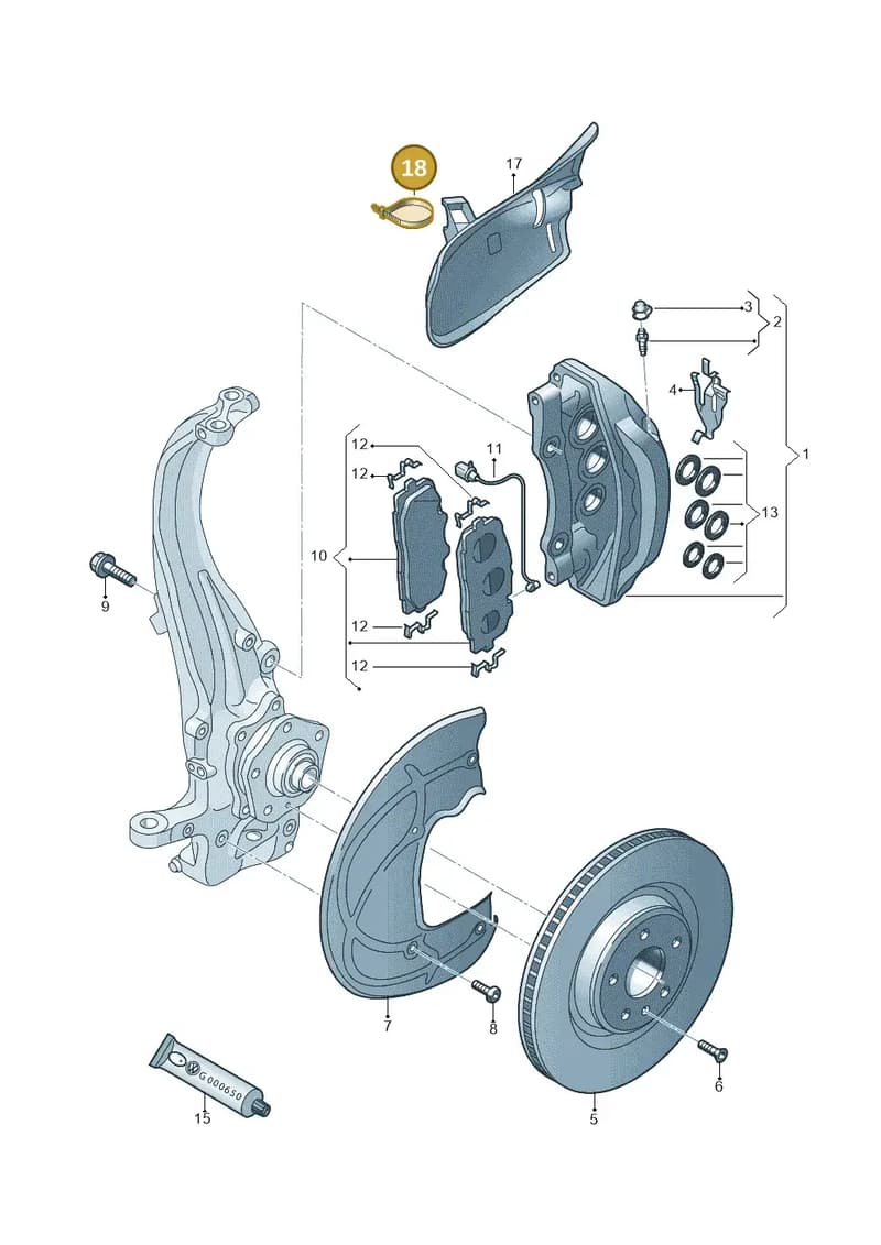 WHT008379 — Audi Q8 (2018-2025) diagram 859615052, position 18
