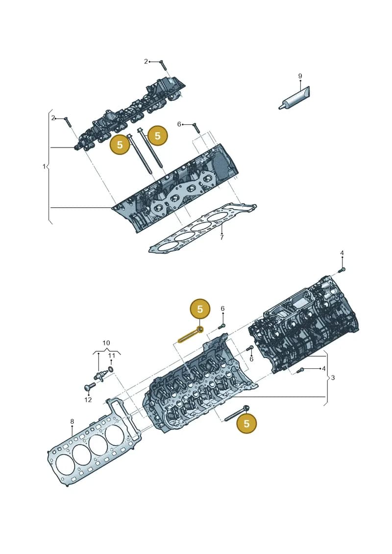 WHT008395 — Audi RS6 Avant (2019-2025) diagram 838103037, position 5