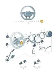 WHT008420 Volkswagen Hexagon Socket Flat Head Bolt