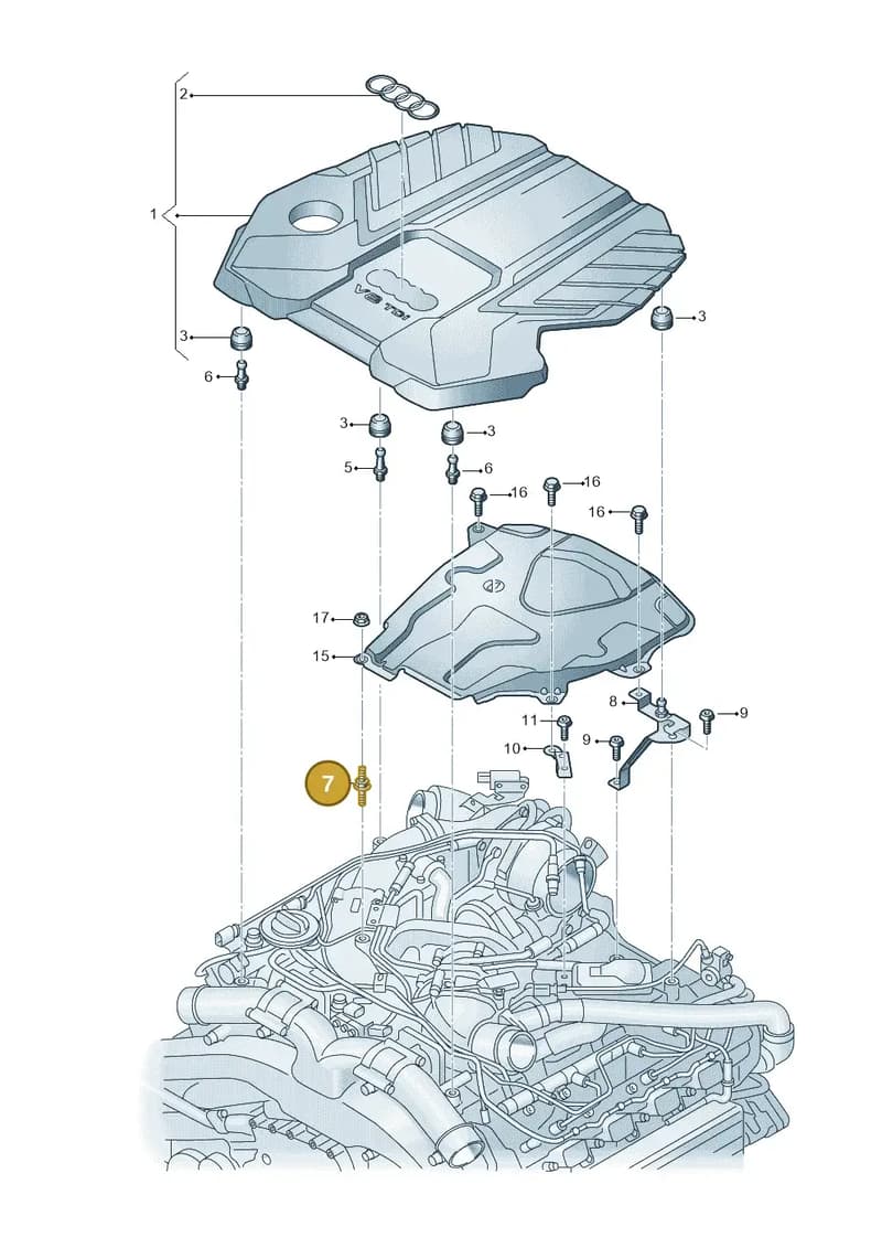 WHT008448 — Audi A8 (2017-2025) diagram 838103810, position 7