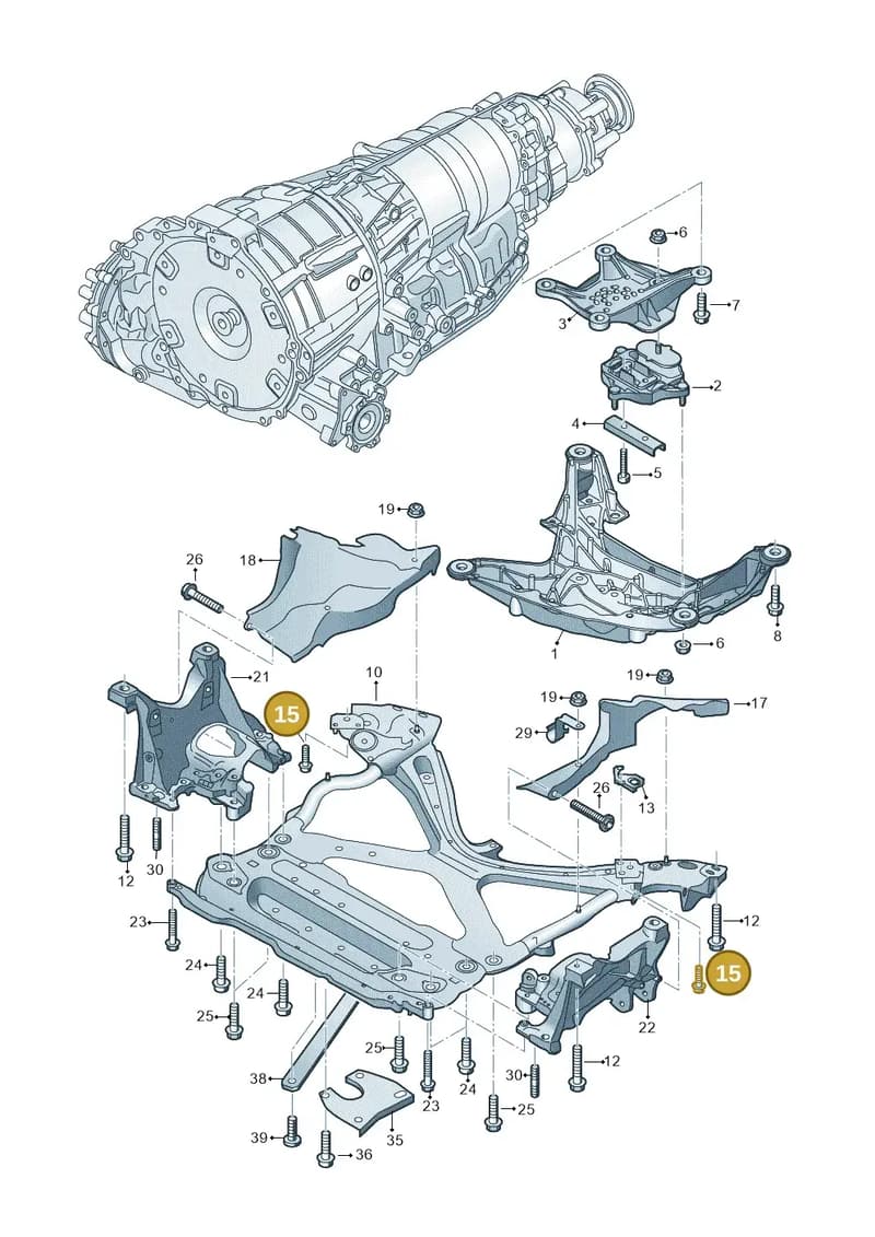 WHT008449 — Audi A5 Cabriolet (2016-2025) diagram 848399900, position 15