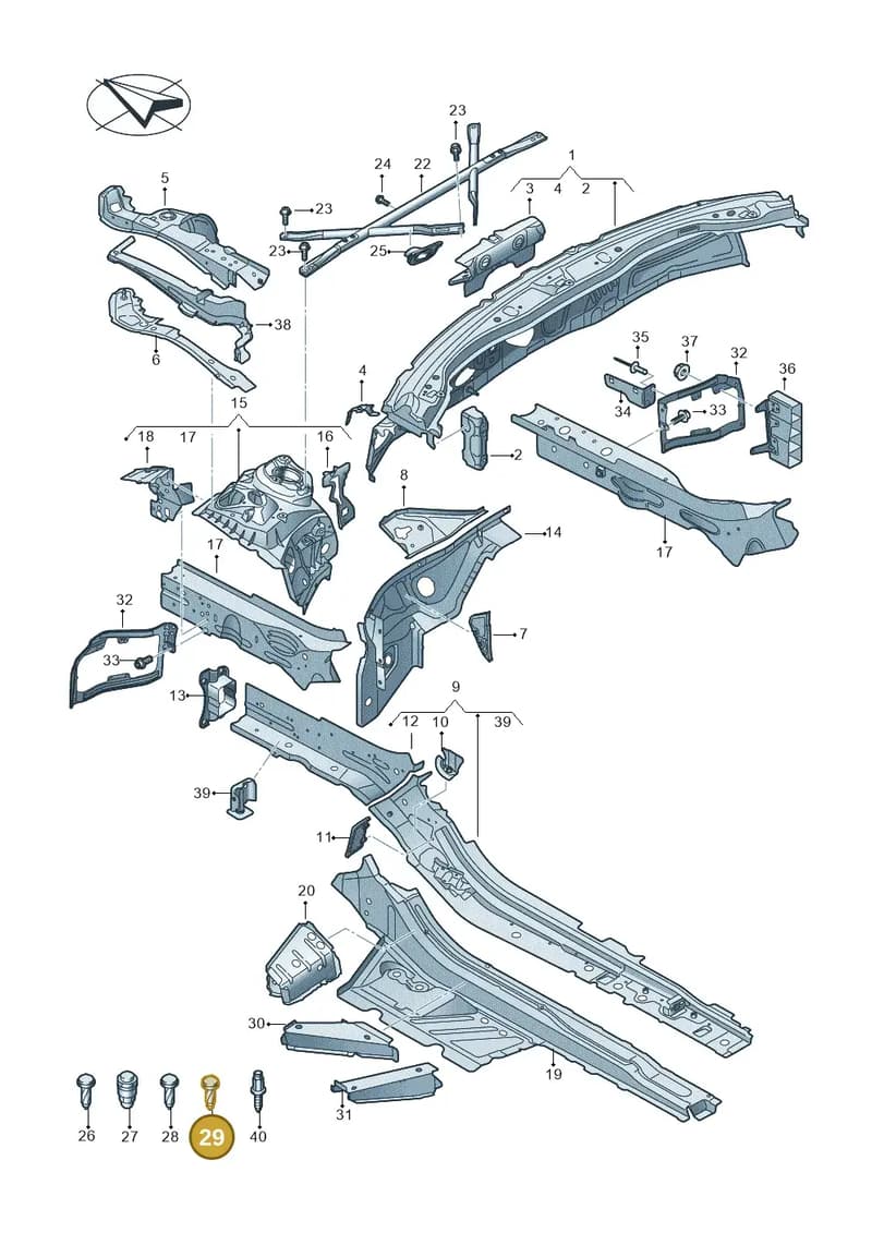 WHT008509 — Audi A6 (2018-2025) diagram 435803000, position 29