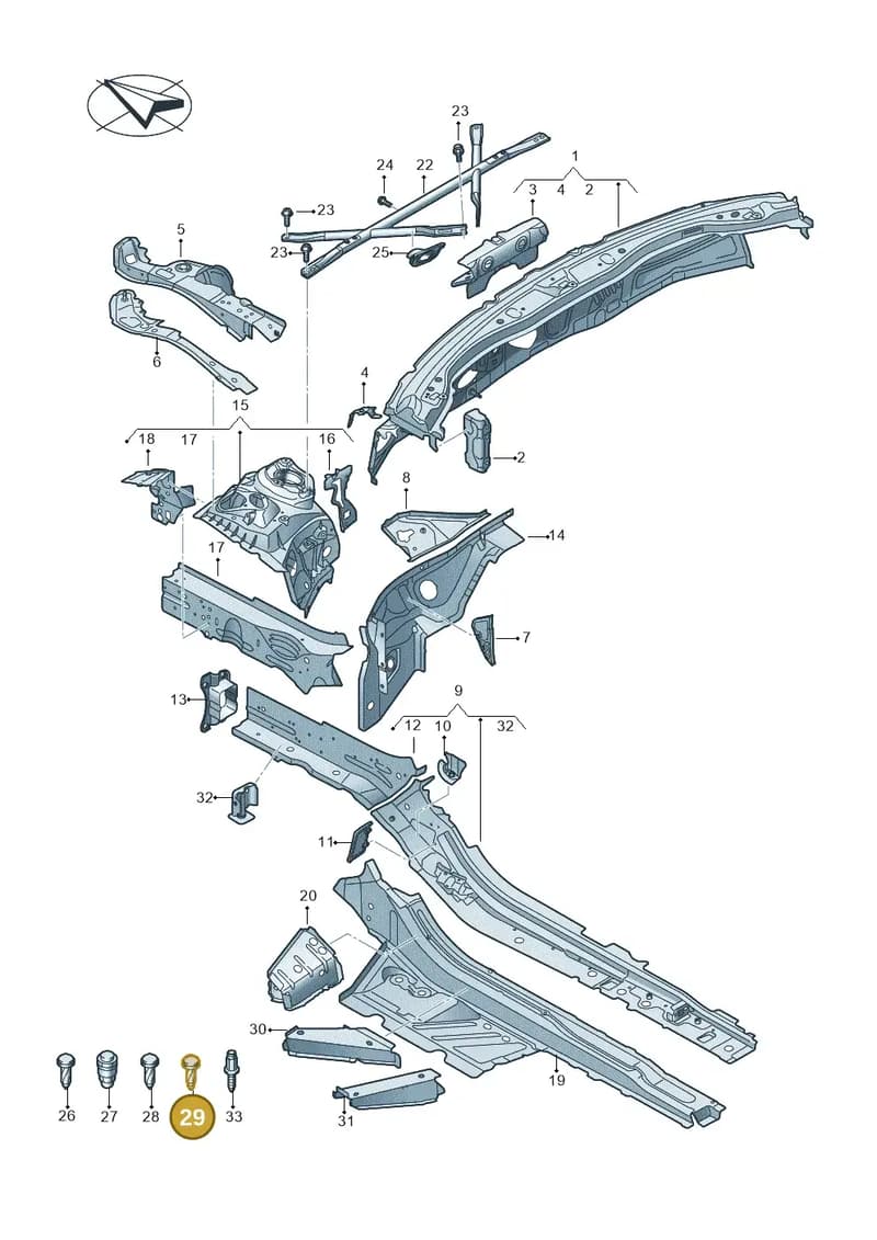 WHT008509 — Audi RS6 Avant (2019-2025) diagram 537803000, position 29