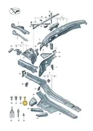 WHT008509 Volkswagen Welded Pin