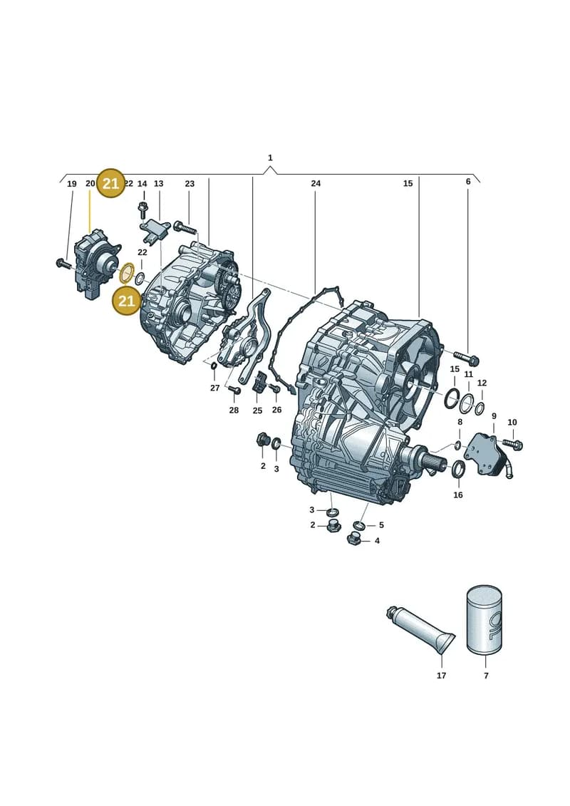 WHT008546 — Audi RS e-tron GT (2020-2025) diagram 4j1300500, position 21