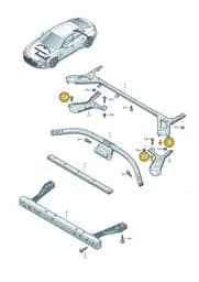 WHT008584 Volkswagen Hexalobular Flange Screw
