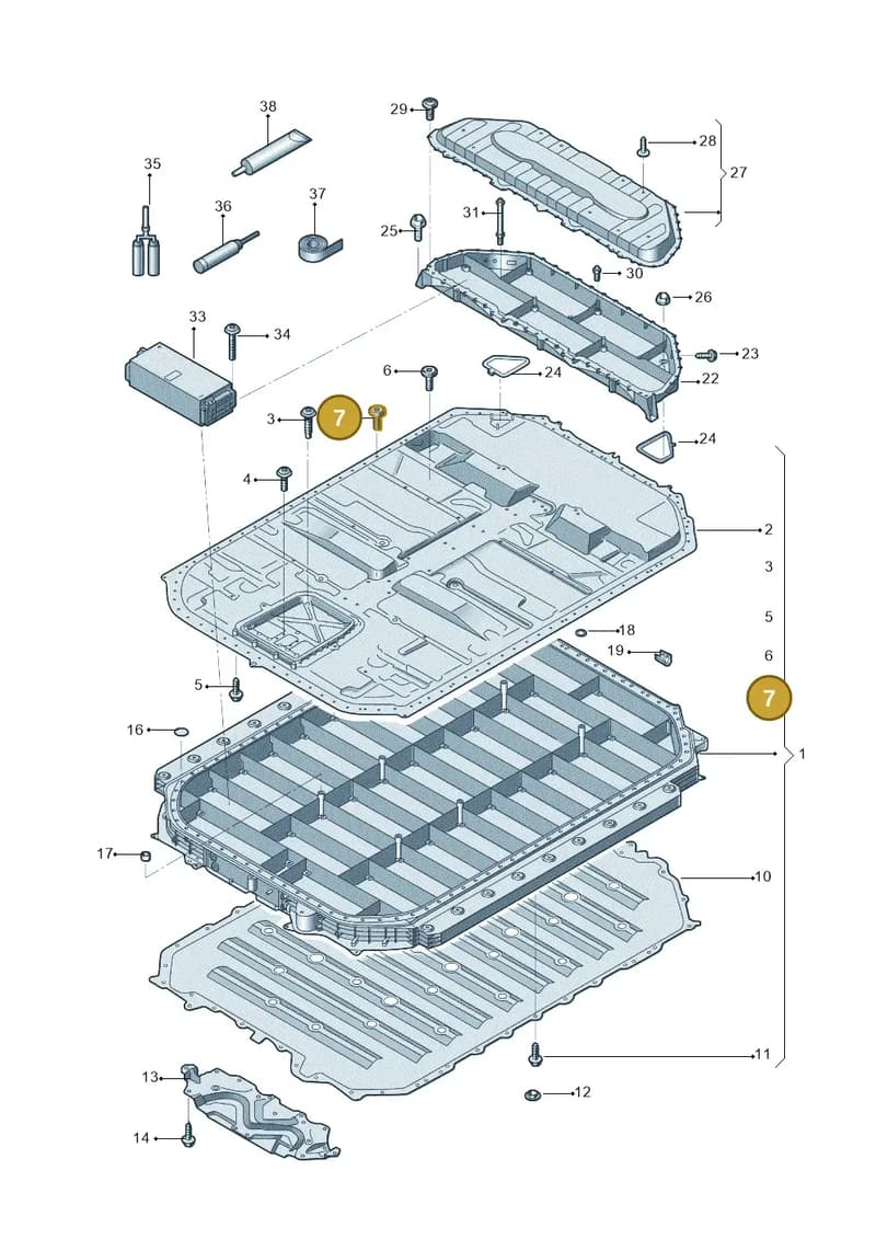 WHT008659 — Audi E-tron (2020-2023) diagram 4kc915537, position 7