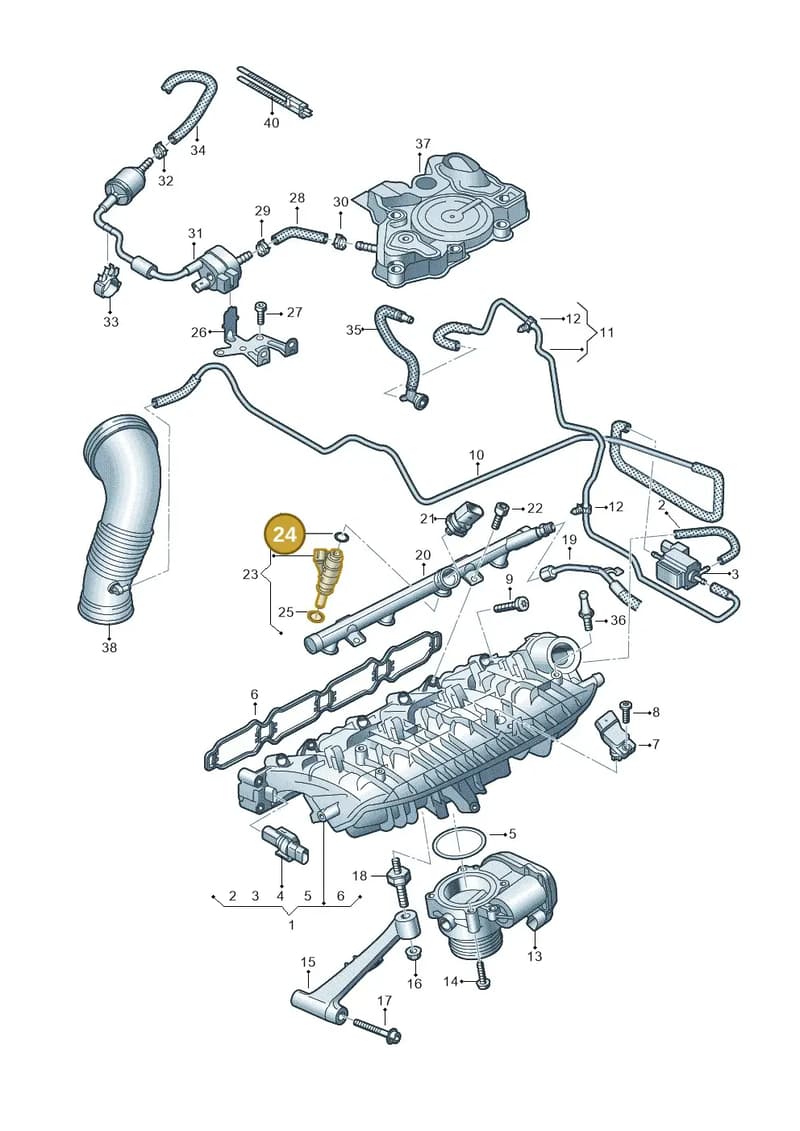 WHT008661 — Audi A5 Sportback (2016-2025) diagram 849133160, position 24