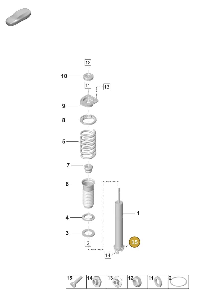 WHT008717 — Porsche 911 (2020-2022) diagram p53502000, position 15