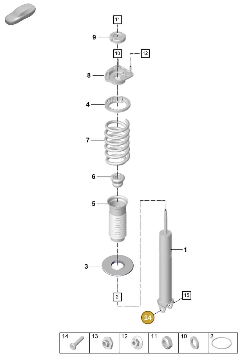 WHT008717 — Porsche 911 (2024-2025) diagram p63502010, position 14