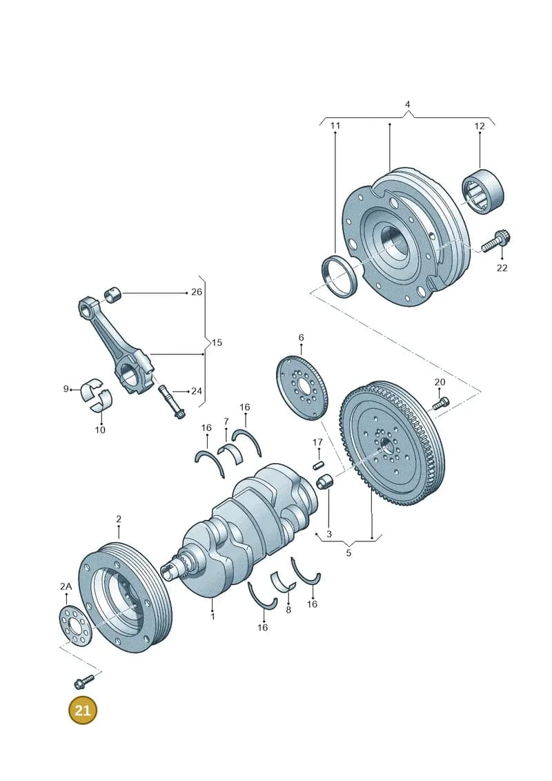 WHT008743 — Audi A7 Sportback (2014-2018) diagram 620105100, position 21