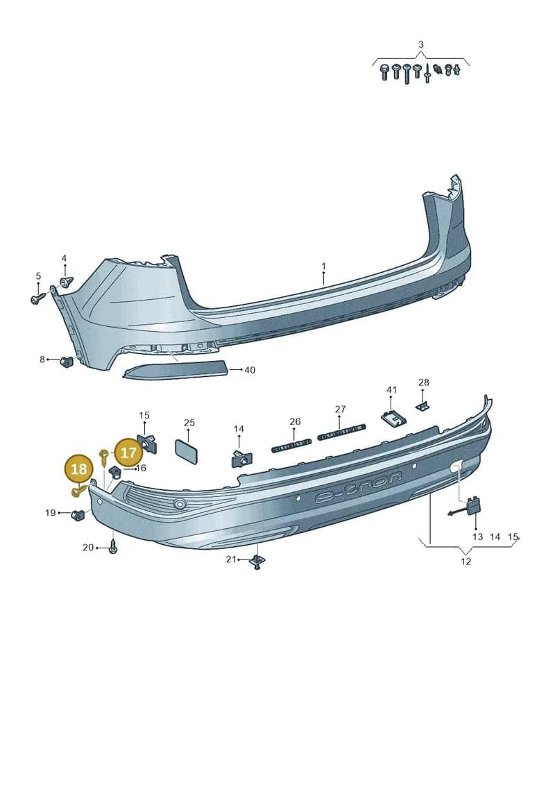 WHT008774 — Audi Q4 Sportback (2021-2025) diagram 89a807600, position 17+18