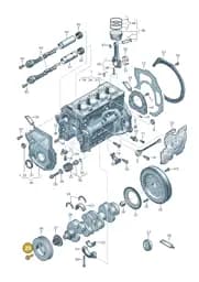 WHT008934 Volkswagen Hexagon Bolt