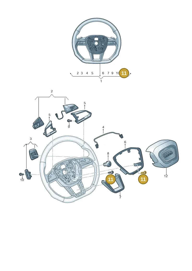 WHT009102 — Audi RS6 Avant (2019-2025) diagram 435419200, position 11
