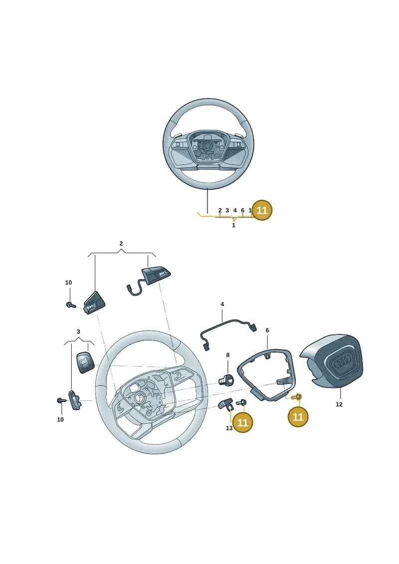 WHT009102 — Audi Q6 (2022-) diagram 4kg419000, position 11