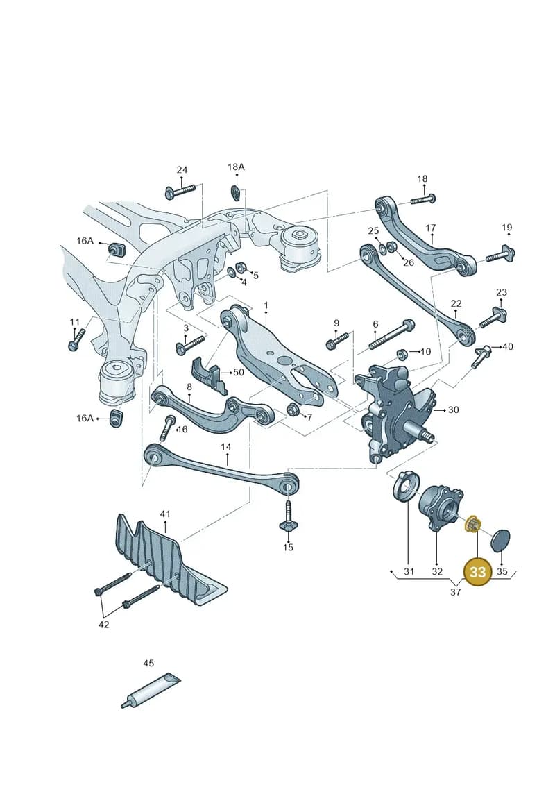 WHT009136 — Audi A6 (2018-2025) diagram 430505200, position 33
