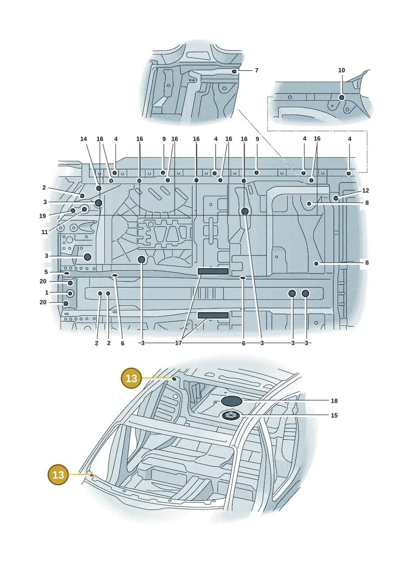 WHT009235 — Audi RS e-tron GT (2020-2025) diagram 4j1803350, position 13