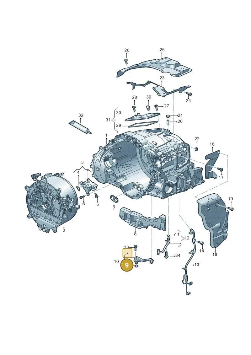 WHT009273 — Audi A6 (2018-2025) diagram 896325620, position 9