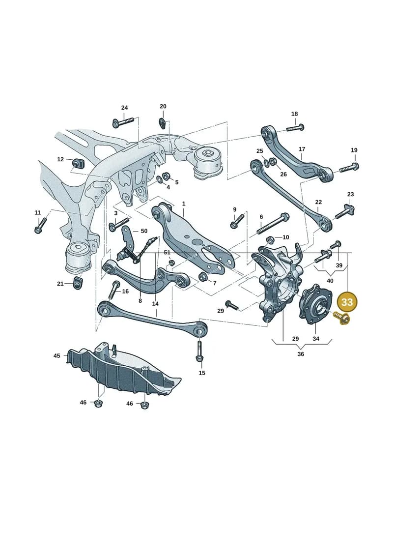 WHT009363C — Audi Q6 e-tron (2023-2025) diagram f5s505300, position 33