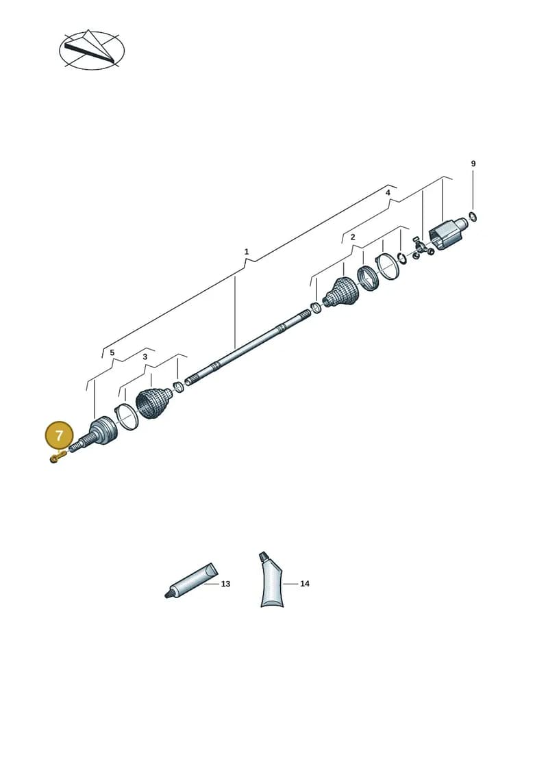 WHT009363C — Audi Q6 e-tron (2023-2025) diagram f5s407050, position 7