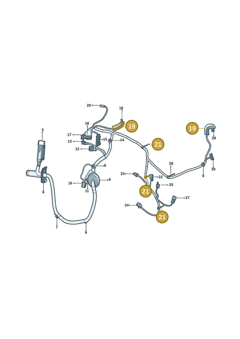 WHT009380 — Skoda Octavia (2021-) diagram 5dd972031, position 19+21