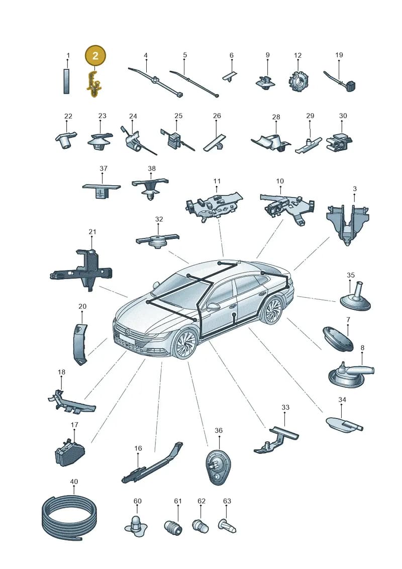 WHT009465A — Volkswagen Arteon (2017-2025) diagram 828971920, position 2