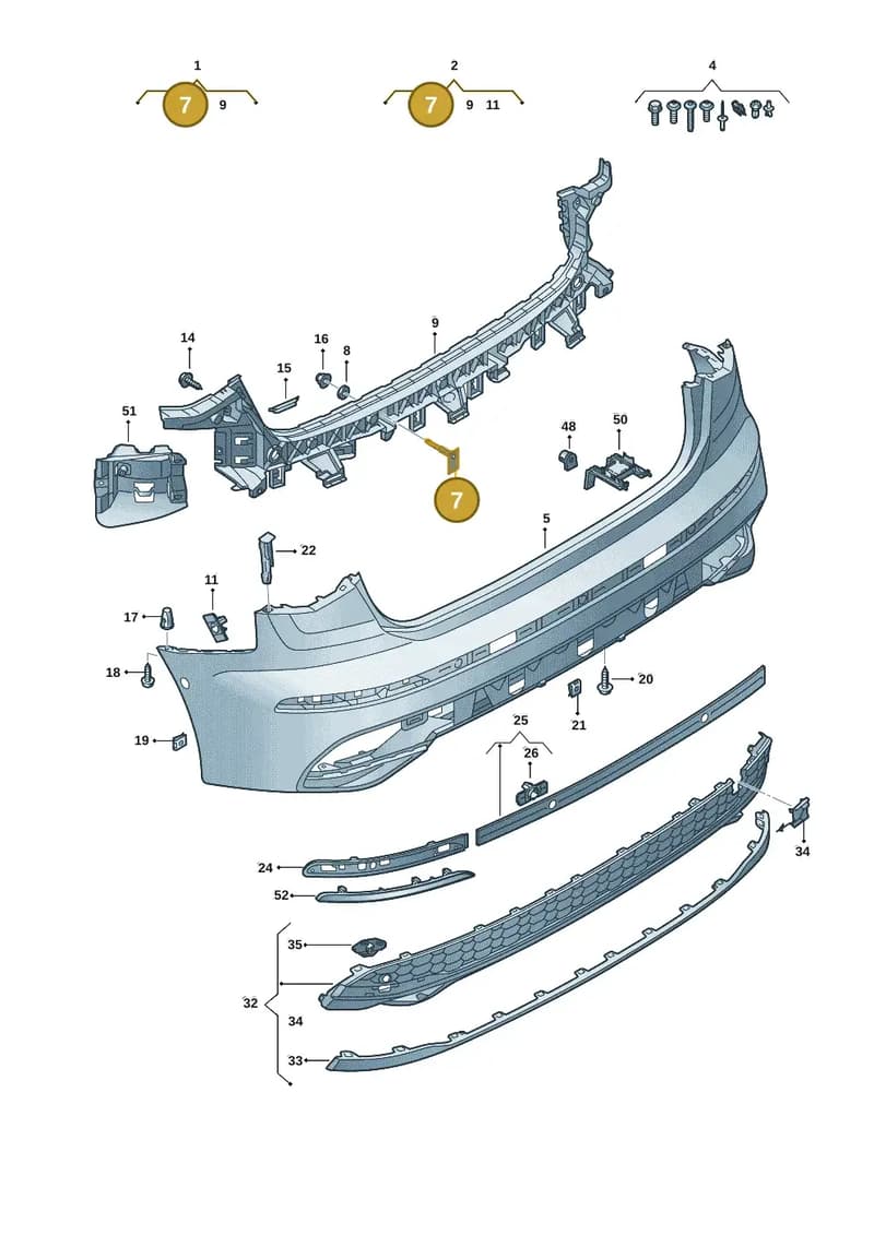 WHT009483 — Audi A3 Sportback (2019-2025) diagram 596807625, position 7