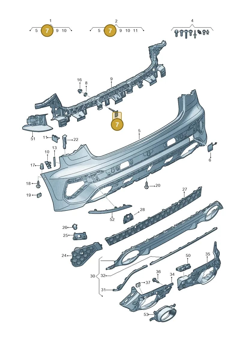 WHT009483 — Audi A3 Sportback (2019-2025) diagram 596807900, position 7
