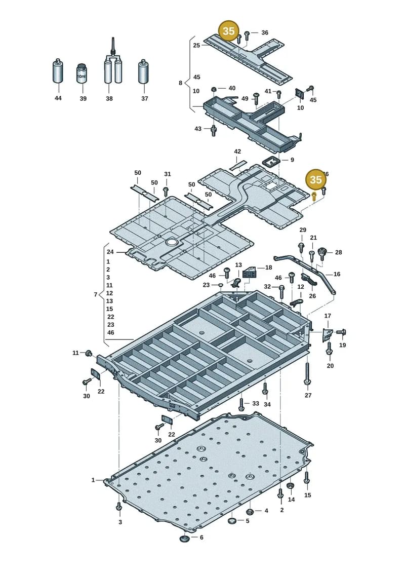 WHT009525A — Audi RS e-tron GT (2020-2025) diagram 4j1915520, position 35