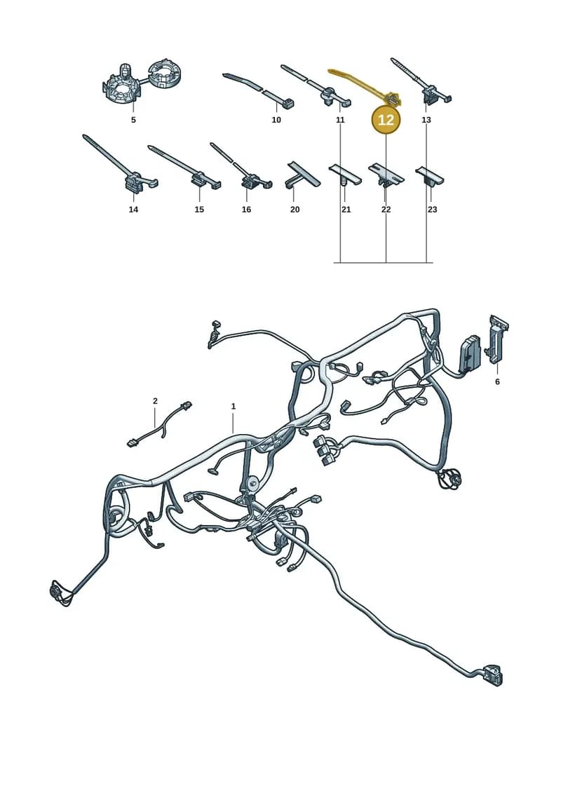 WHT009558 — Audi Q6 e-tron (2023-2025) diagram f5s971900, position 12